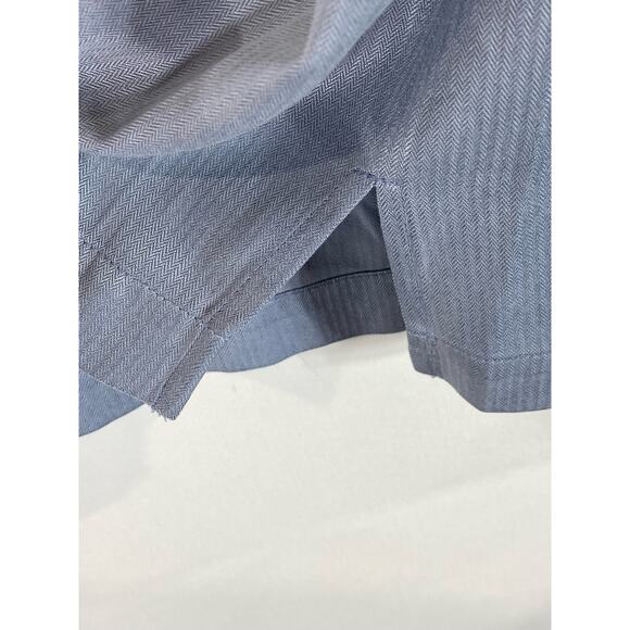 TOMMY BAHAMA Men's Blue Vintage Silk/Cotton Button-Up Short Sleeve Shirt SZ L - Picture 13 of 15